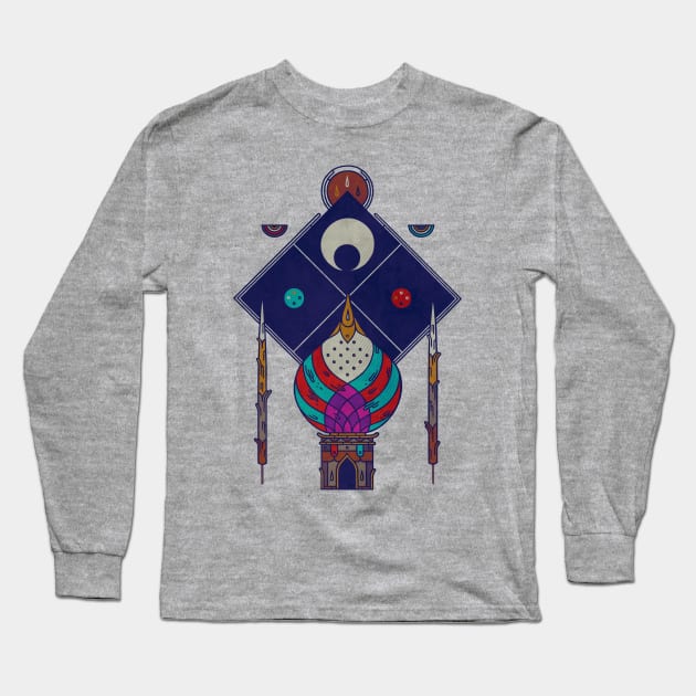 Temple of Equilibrium Long Sleeve T-Shirt by againstbound